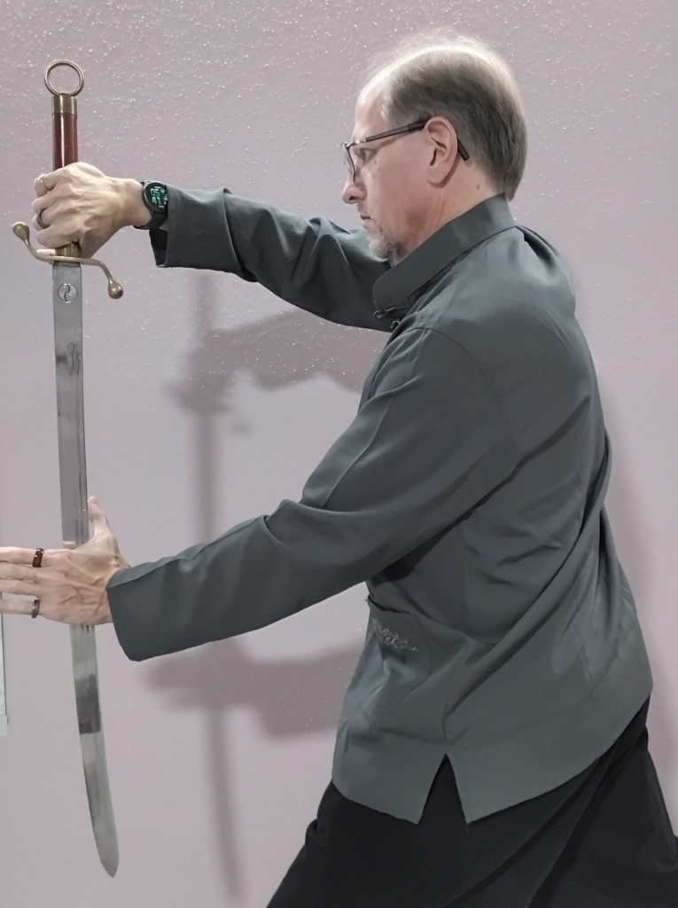 Tai Chi Saber block stance